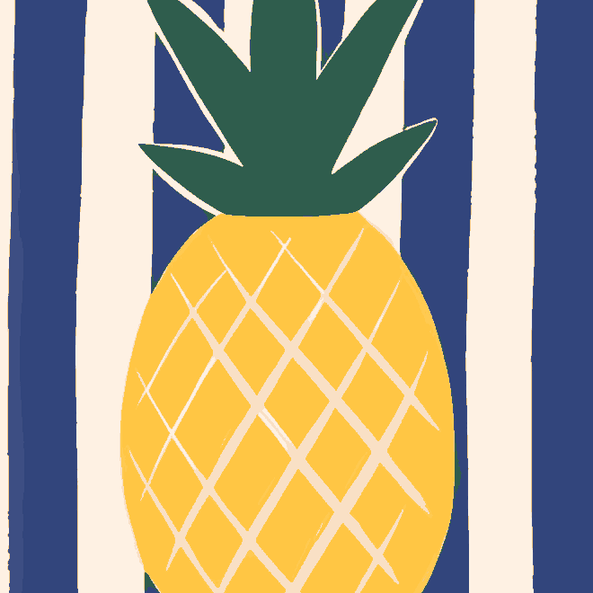 Nautical Blue Tropical Crown